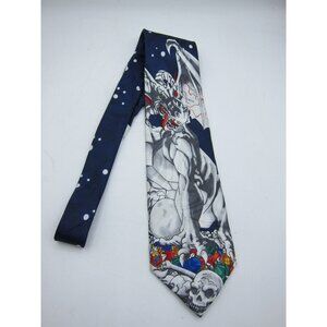 Ralph Marlin 2002 The Black Dragon Of Mt. Doom Novelty Silk Tie